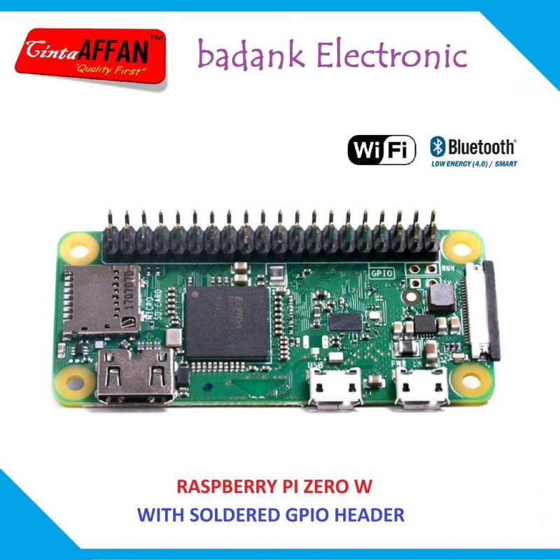 Raspberry Pi Zero W (Pre-Soldered GPIO Header)